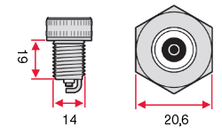 Размеры Свеча зажигания Denso Standard W16EPR-U